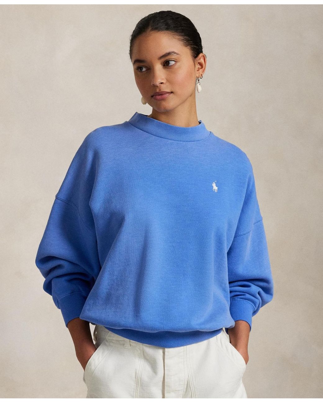 Southsidesilhouette着用 POLO Ralph Lauren Polo Ralph Lauren Oversize Back-logo Fleece Crewneck