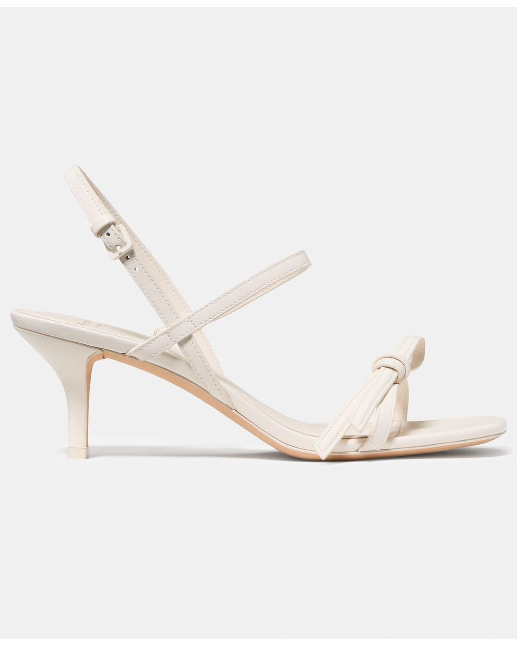 Kate Spade White Loop Stiletto Heel Sandals