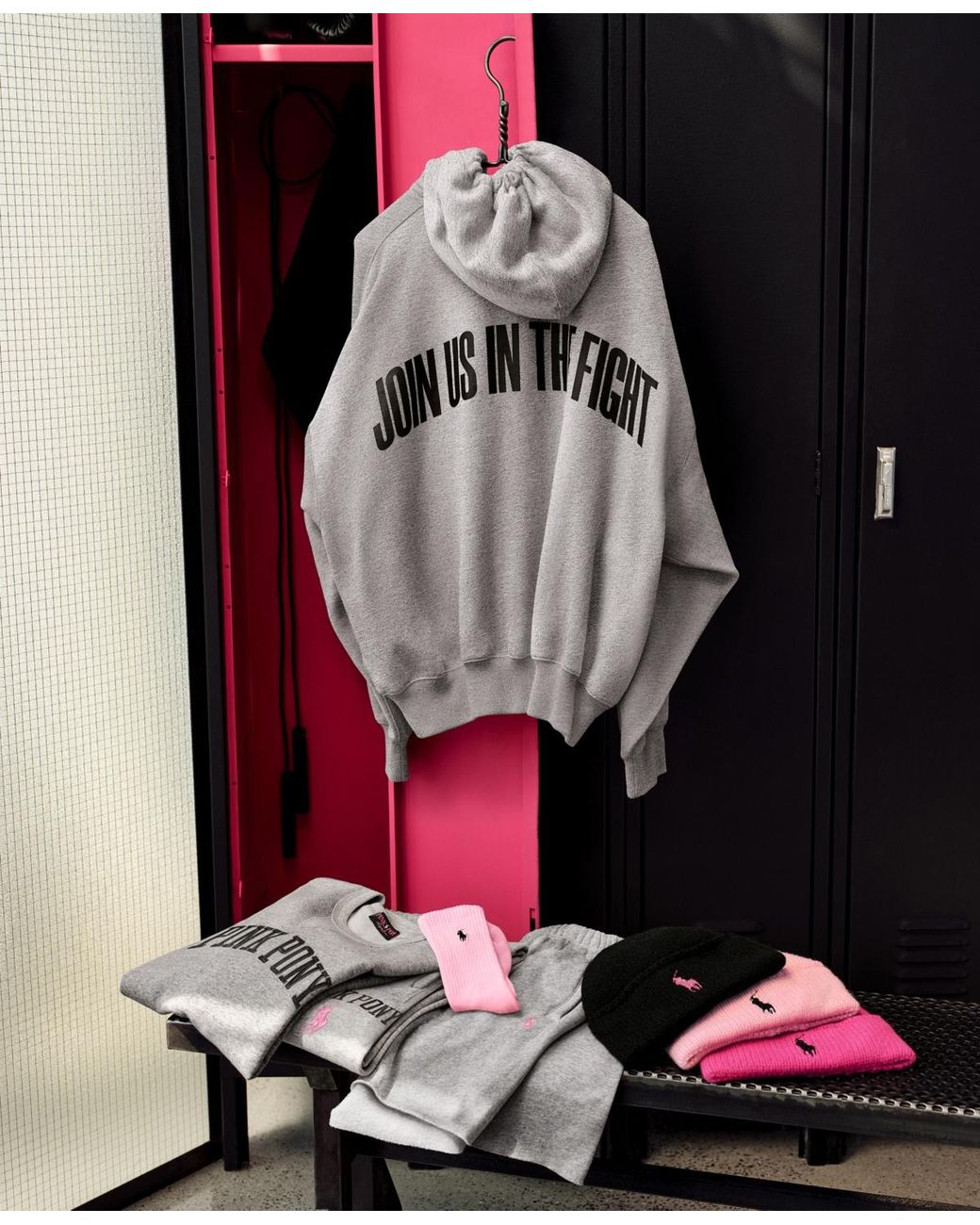 Polo Ralph Lauren Pink Pony Full-zip Hoodie in Gray | Lyst