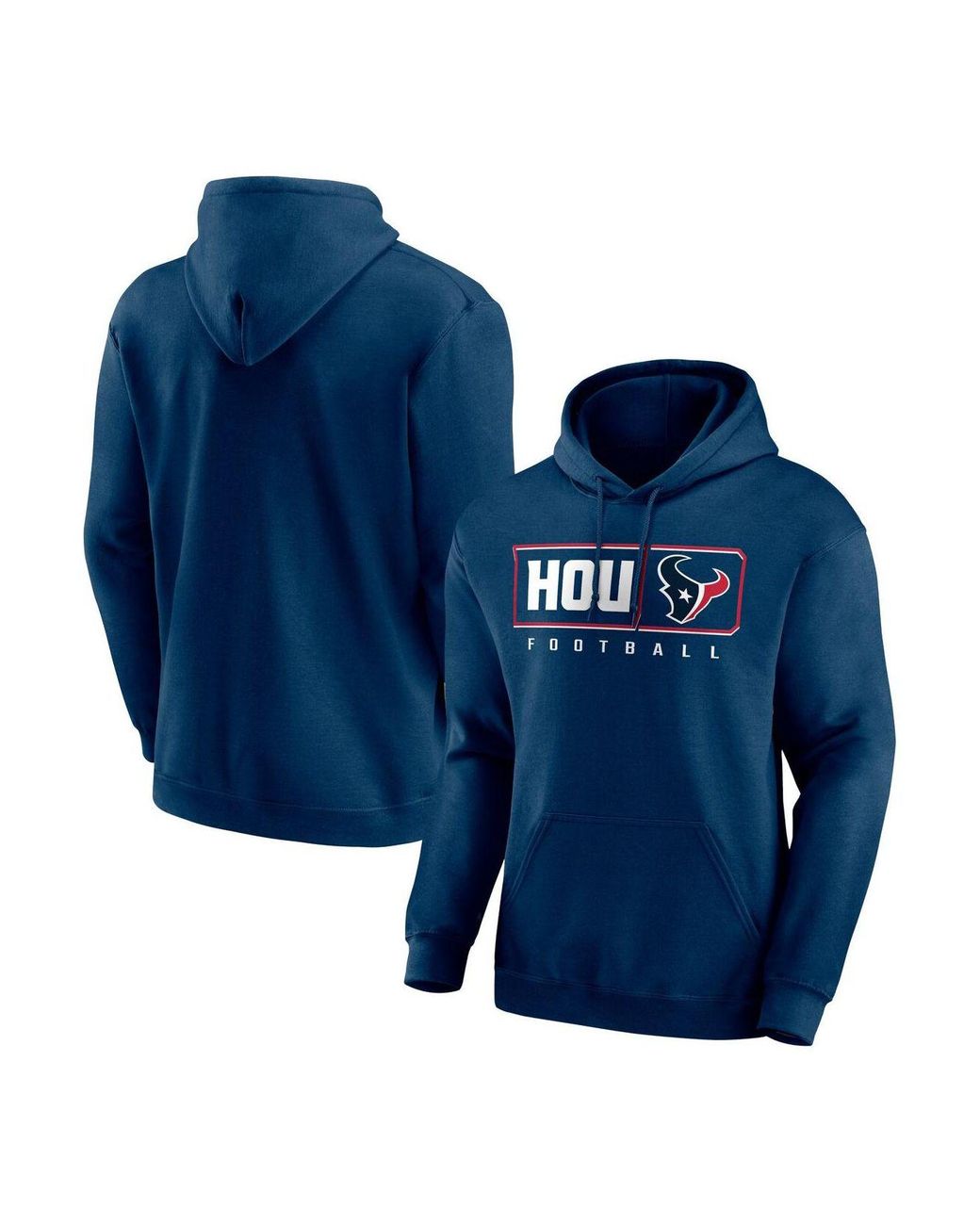 New England Patriots Fanatics Branded Hustle Pullover Hoodie - Navy