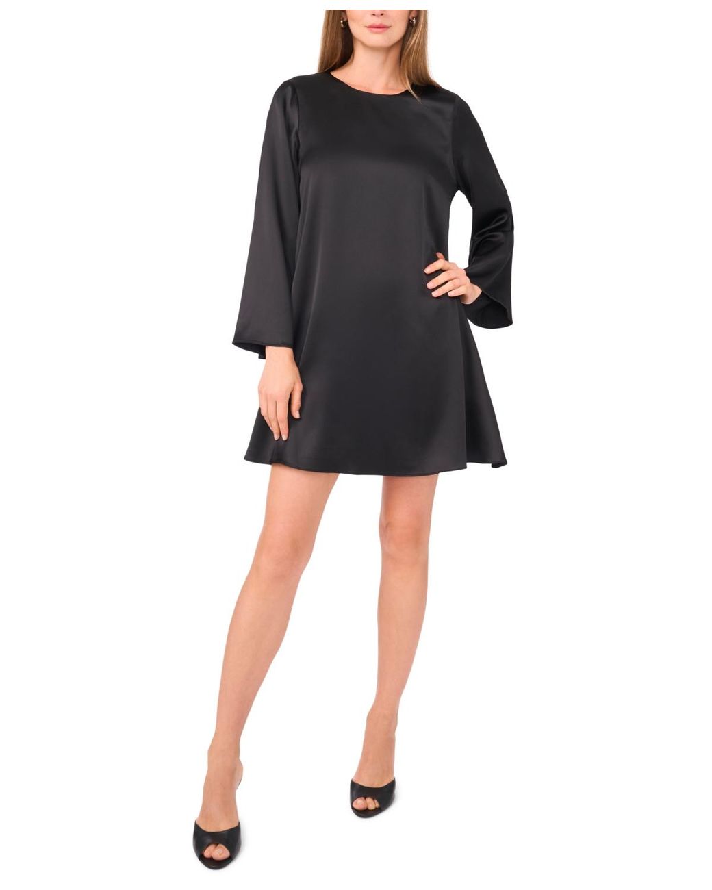 black christmas party dress Skater With Square Neck Detail Outfit Size:18P WK48Promo-US Black 1960s Witch Moth
