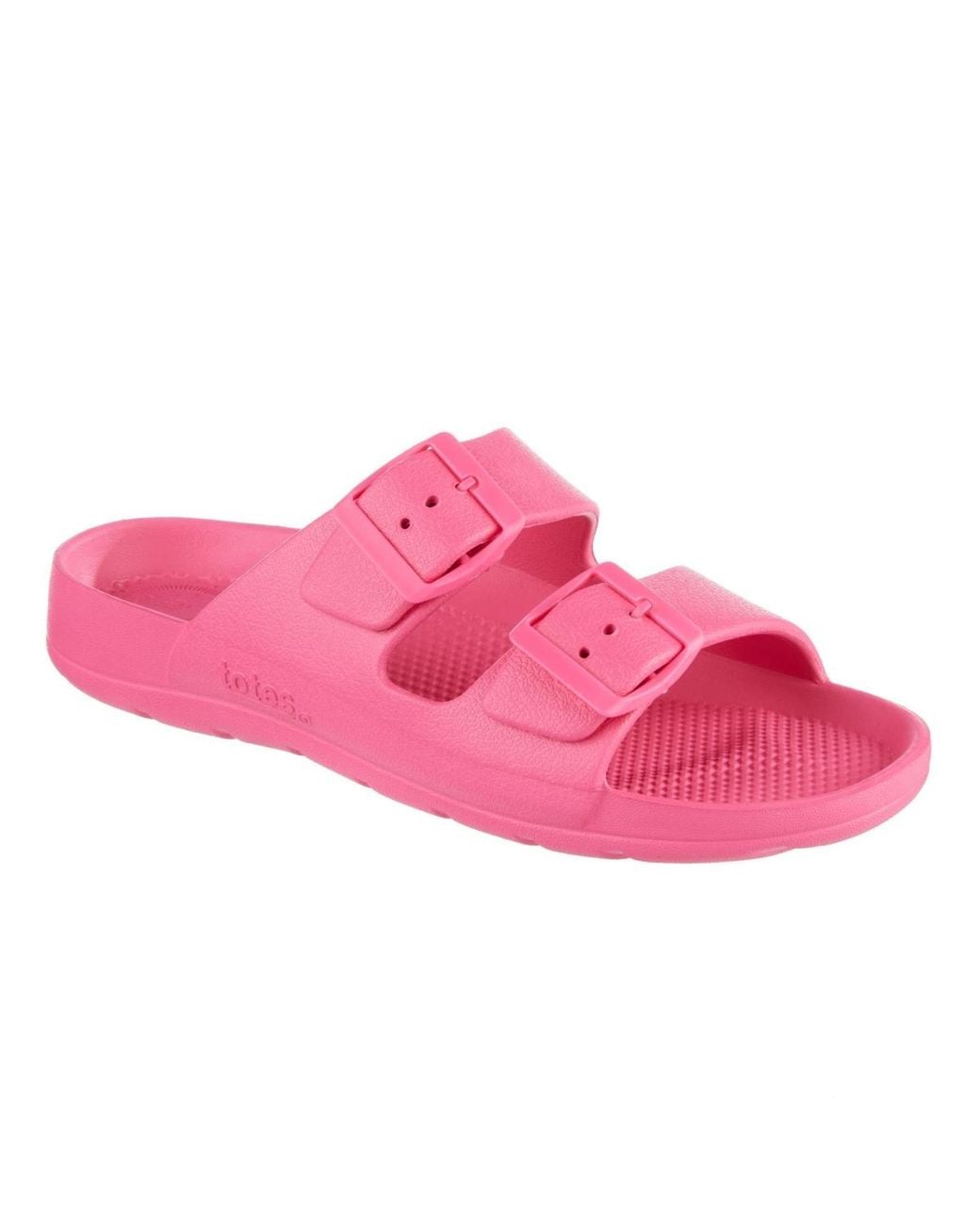 Totes Pink Double Buckle Adjustable Slide