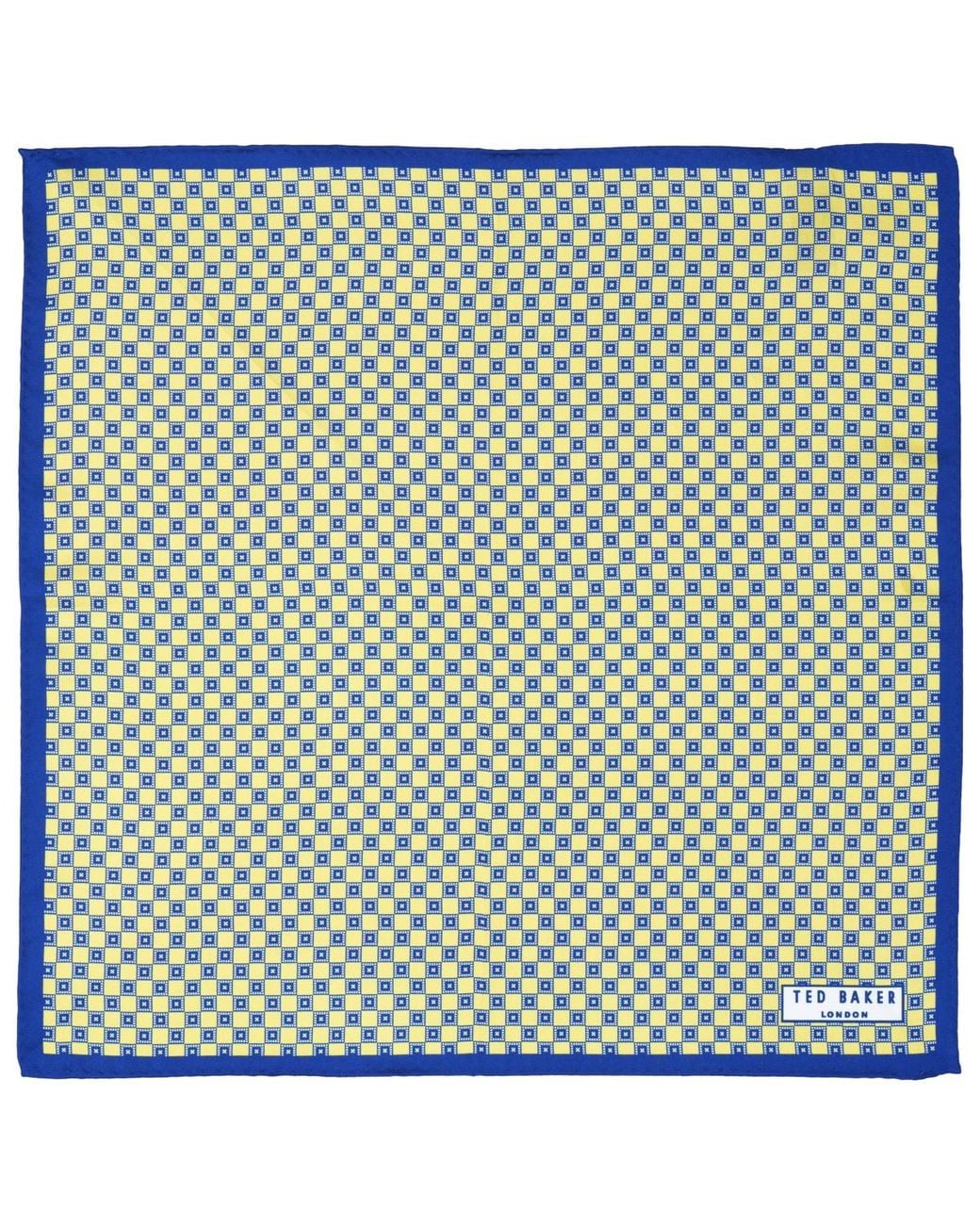 Ted Baker Blue Ted Baker Square Neat Pattern Pocket Square for men