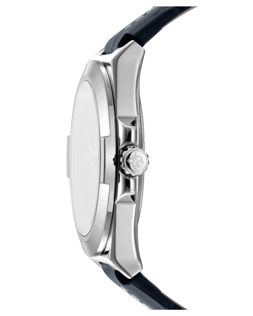 DKNY Gray Modernist Leather Strap Watch for men