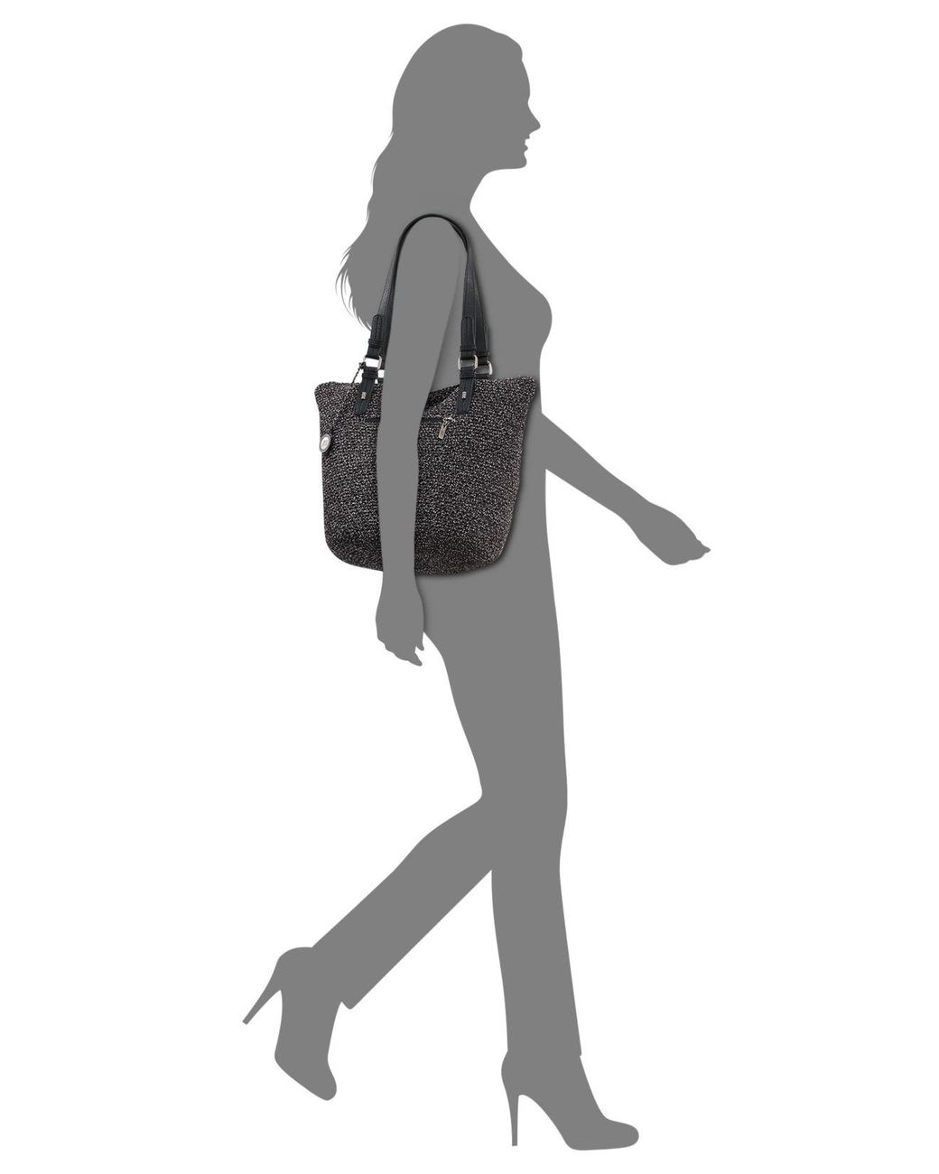 the sak silverwood crochet tote