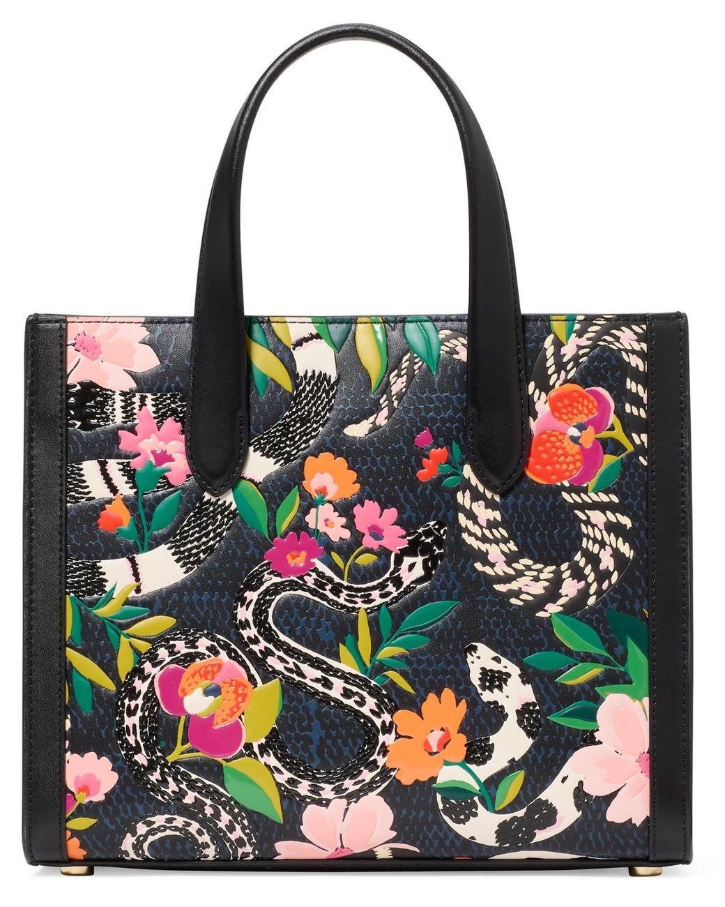 トートバッグ Kate Spade Snake Garden Printed Reversible Tote Kate Spade Snake Garden Printed Reversible Tote w/ Pouch