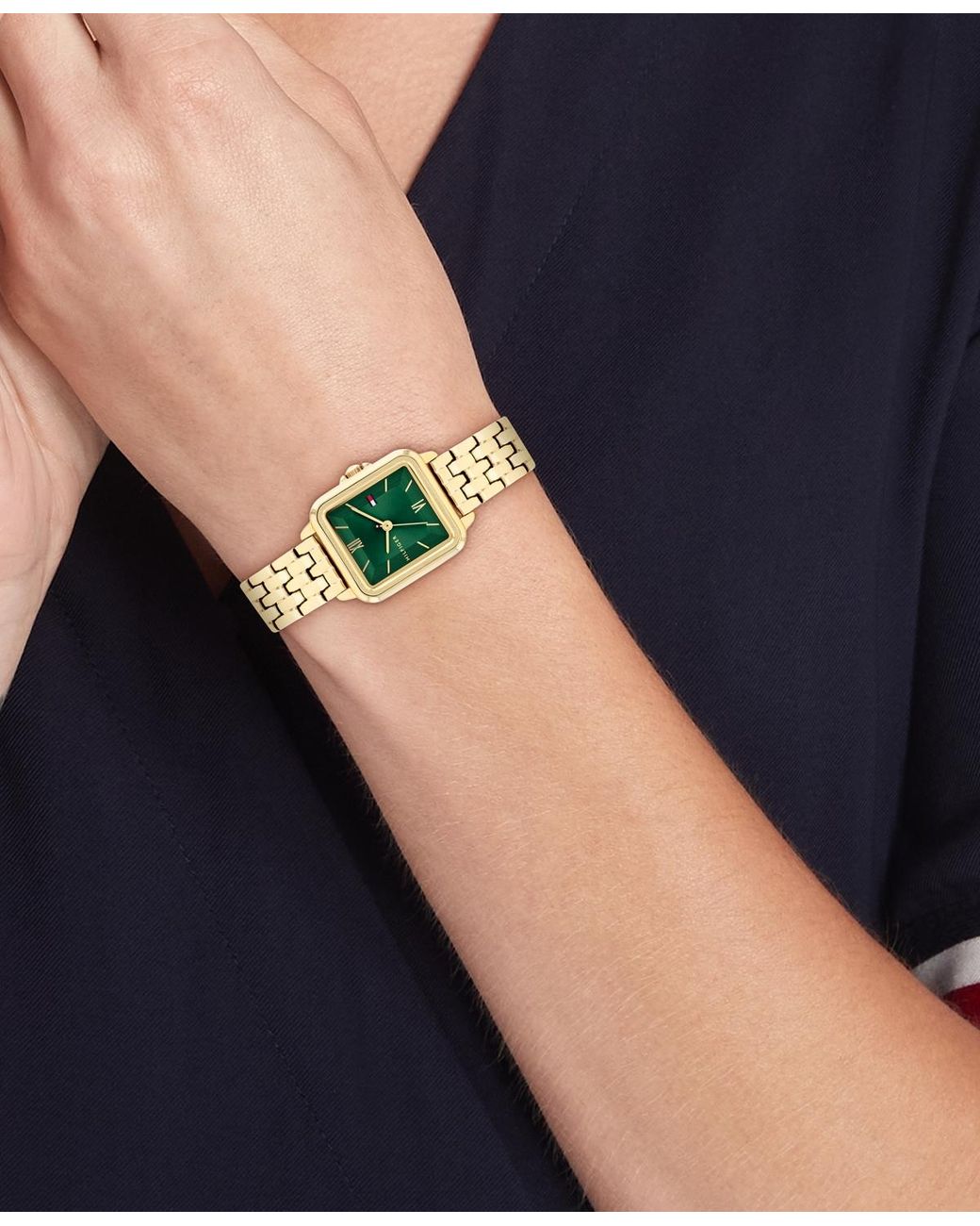 Tommy Hilfiger Metallic Quartz Tone Stainless Steel Bracelet Watch