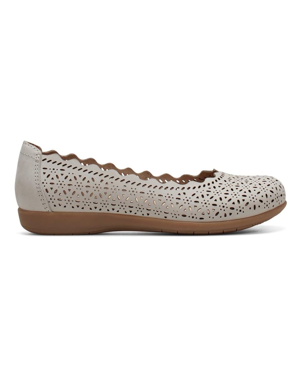 Earth White Bria Casual Flat