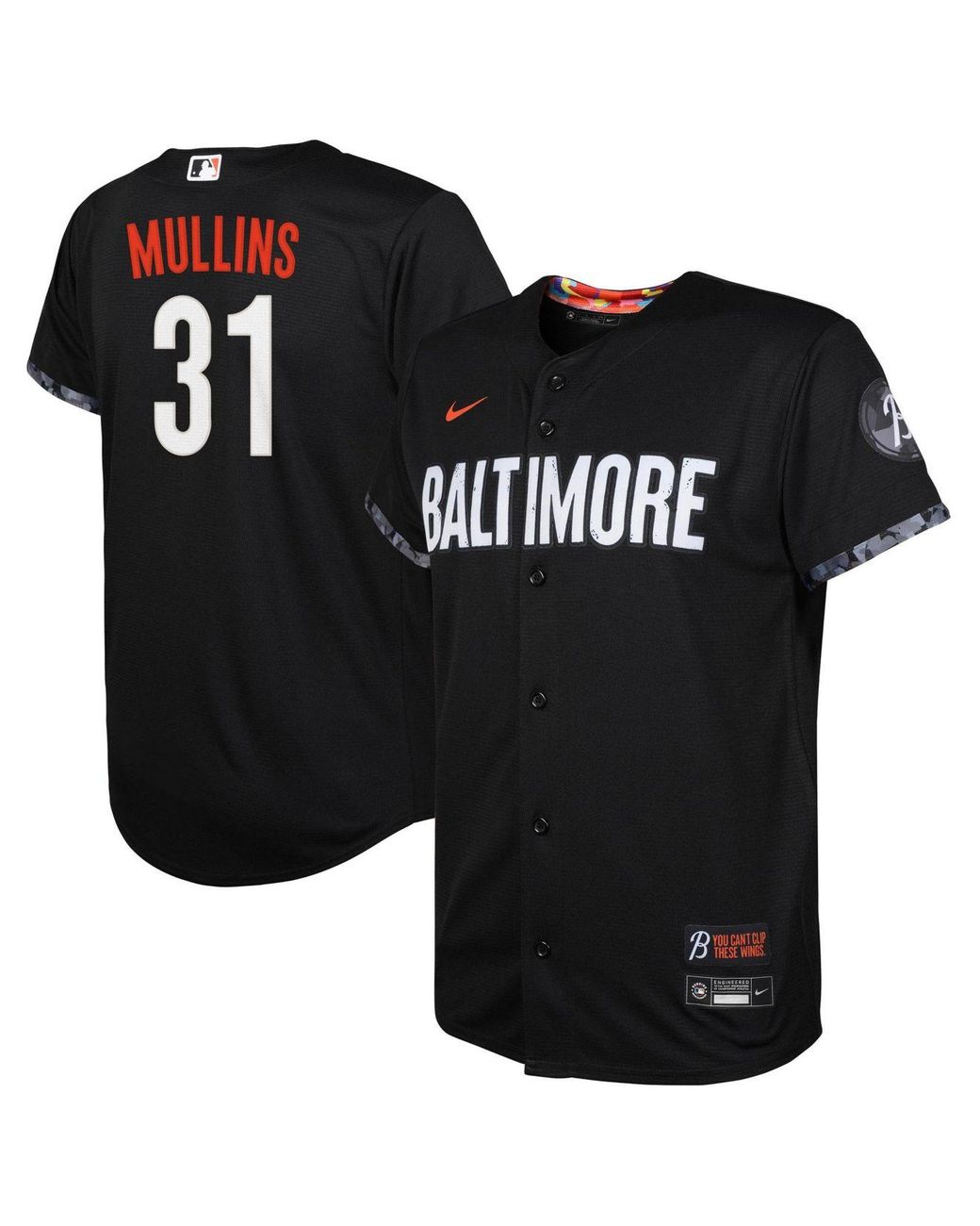 Nike Youth Big Boys Black Baltimore Orioles Cedric Mullins 2023 City
