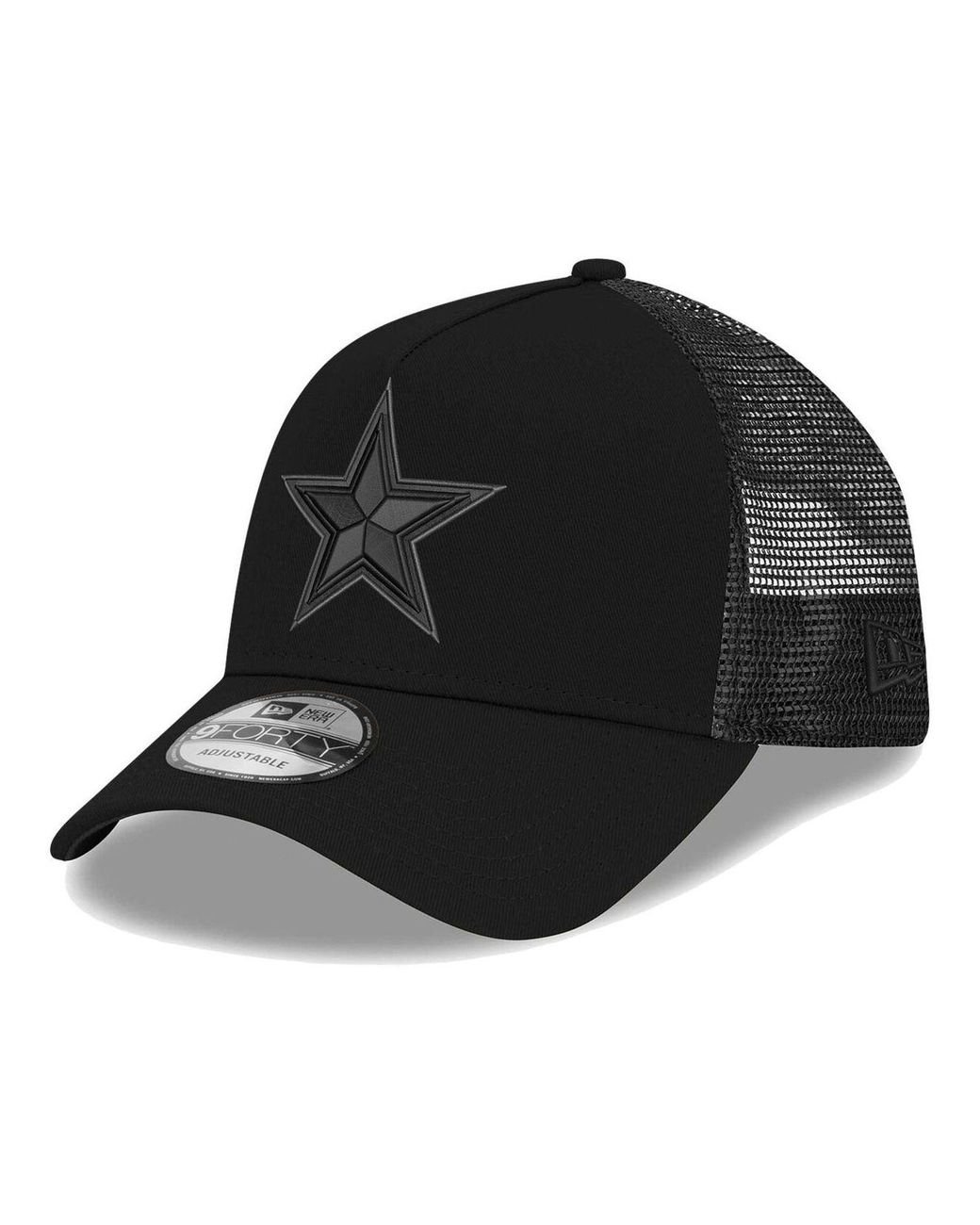 Men's New Era Black Dallas Cowboys 2021 Salute To Service Trucker