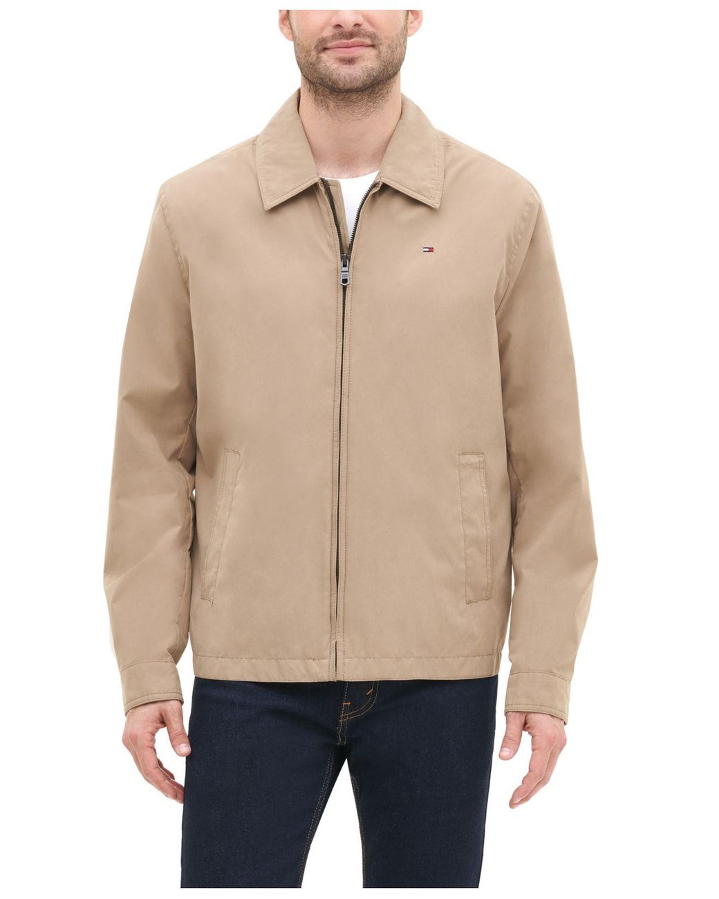 tommy hilfiger micro twill jacket