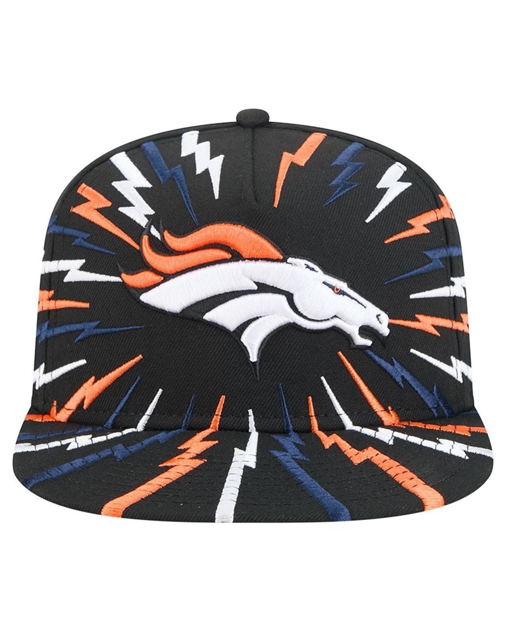 KTZ Black Denver Broncos Bolt 9fifty Snapback Cap for men