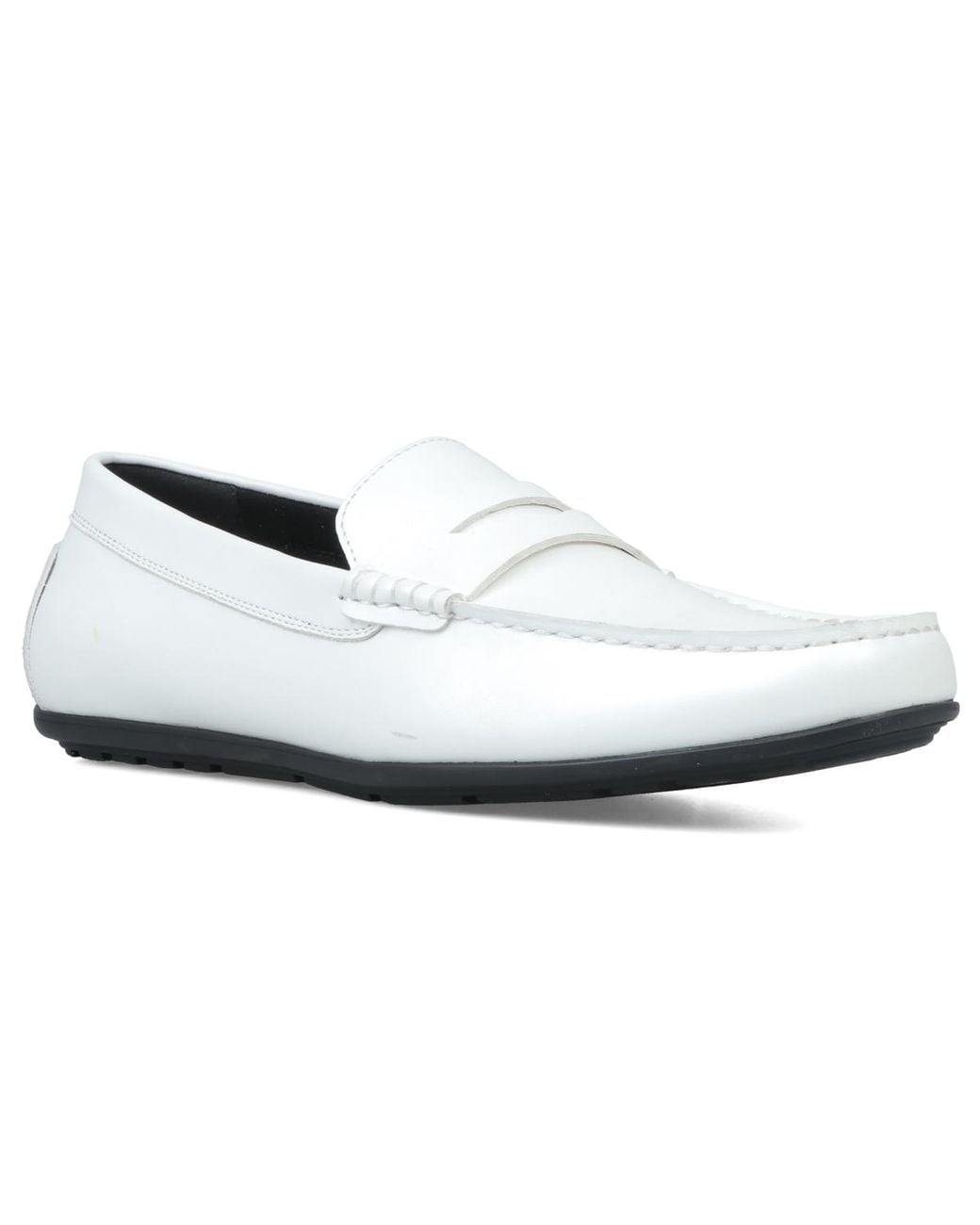 Alfani Masonn Slip-on Penny Driving Loafers in White for Men  display picture 2