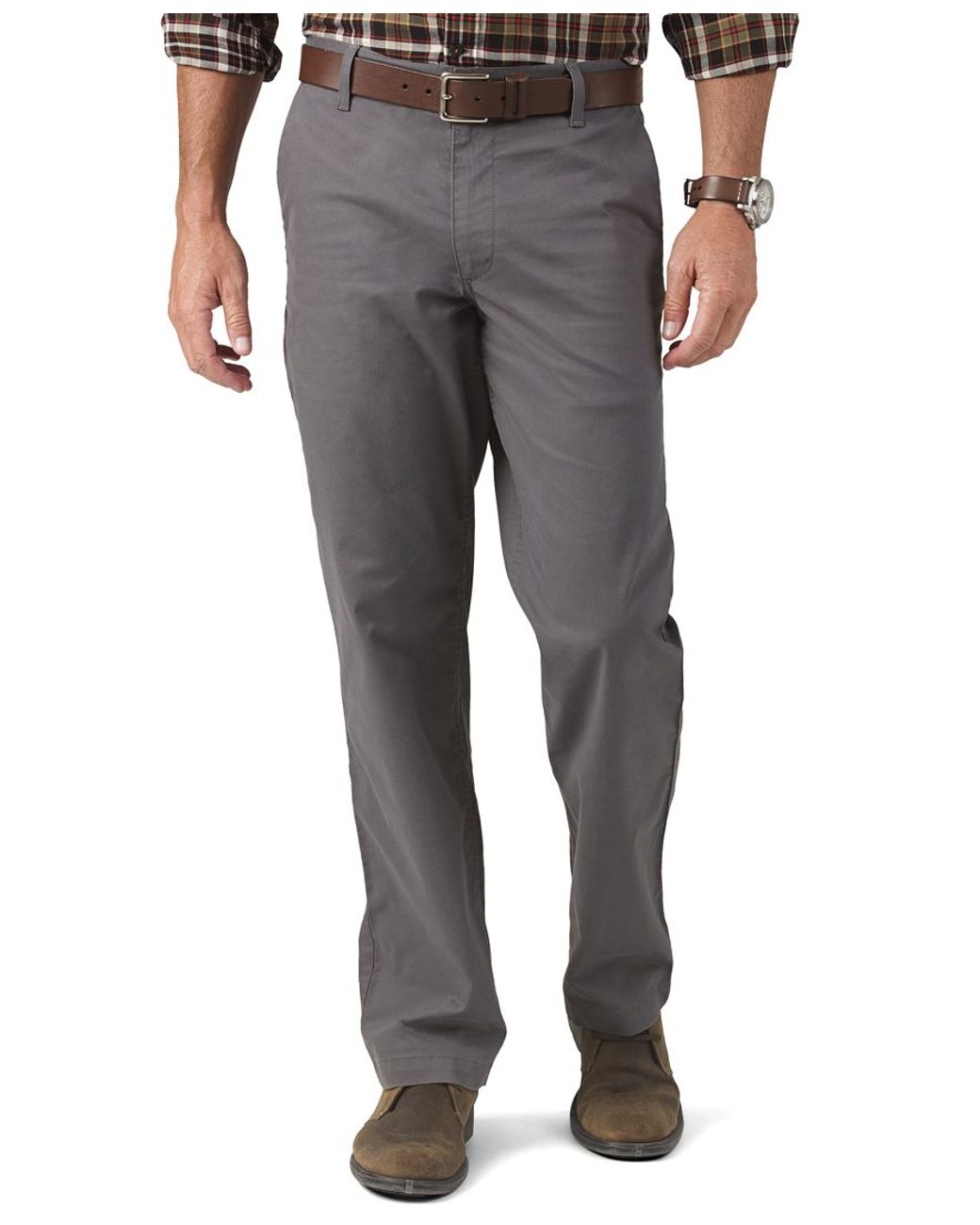 Rijd weg Explosieven Rijp Dockers D2 Straight Fit Pacific On-the-go Khaki Flat Front Pants in Natural  for Men | Lyst