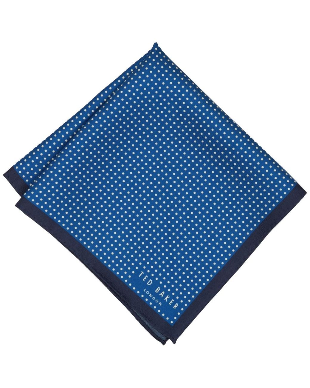 Ted Baker Blue Pin Dot Pocket Square for men