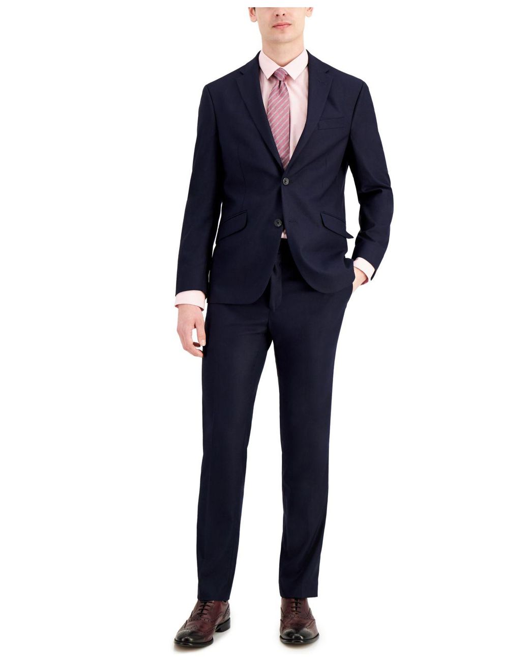 Cole Reaction Technicole Slimfit Suit Separates in Blue for Men Lyst