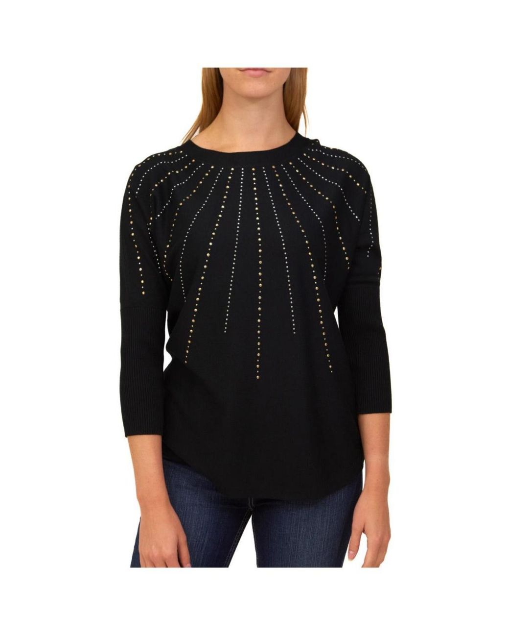 Cable & Gauge Dolman Boat Neck Sweater in Black Lyst