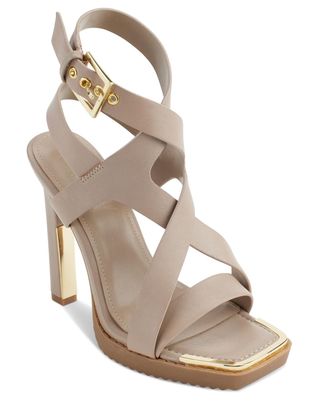 DKNY Mabel Strappy Slingback Sandals Lyst