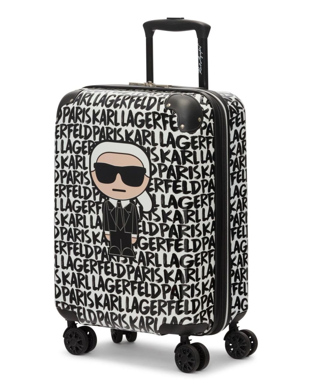 Karl Lagerfeld 20" Paint Stroke Carryon Upright in Black Lyst