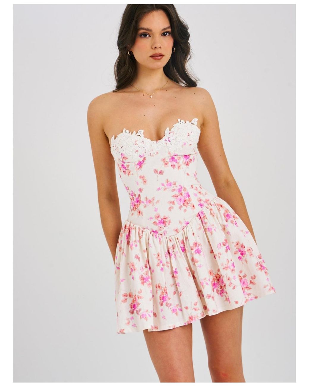 pink puffy short dress Milla Women's Adorable mini with Skirt occasion wear Milla Adorable Pink Mini Dress