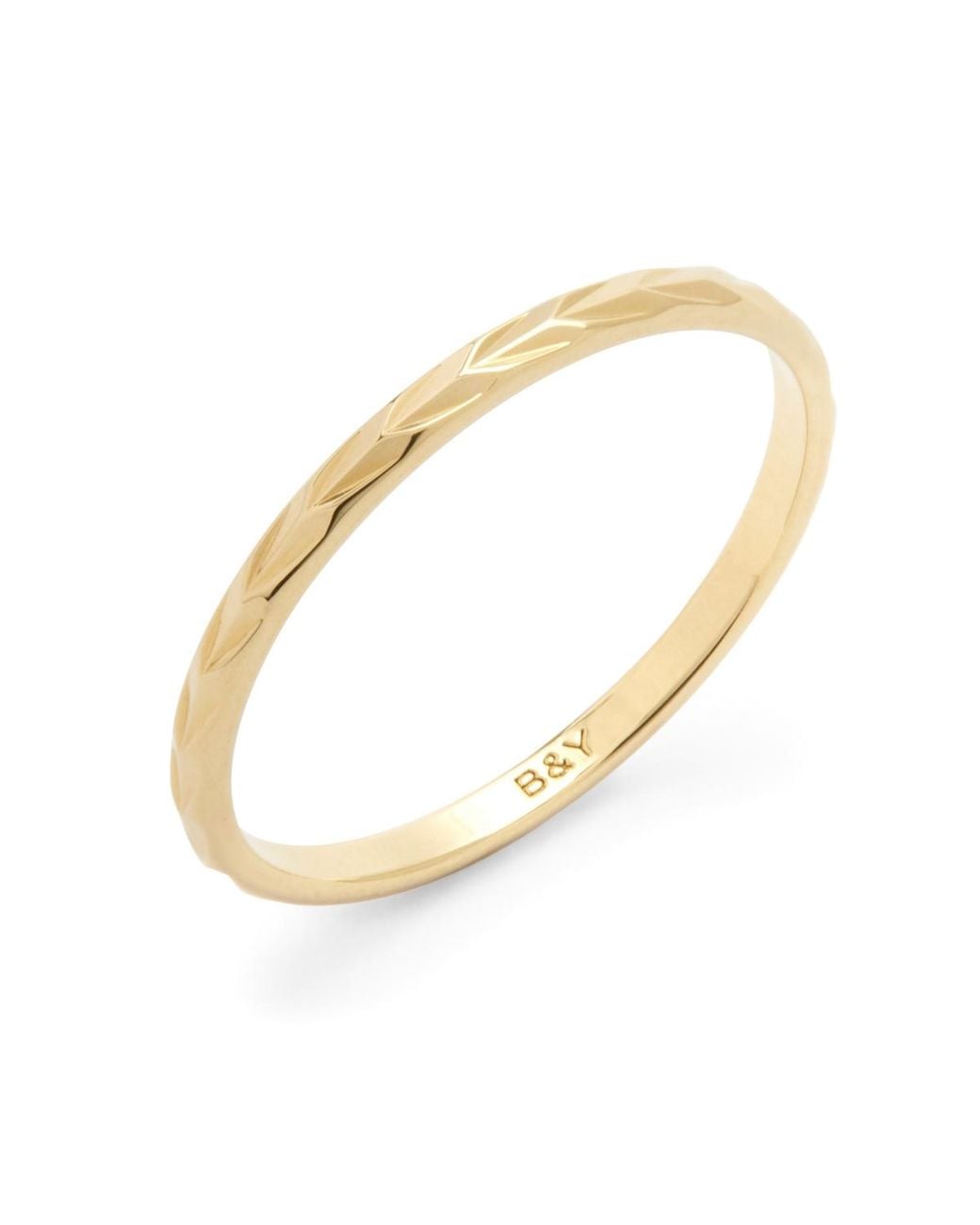 Brook and York White Shay Extra Thin Ring