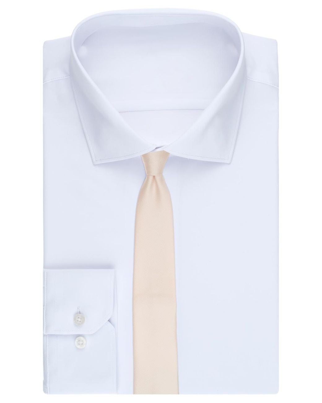 BarIII White Palm Print Solid Tie for men