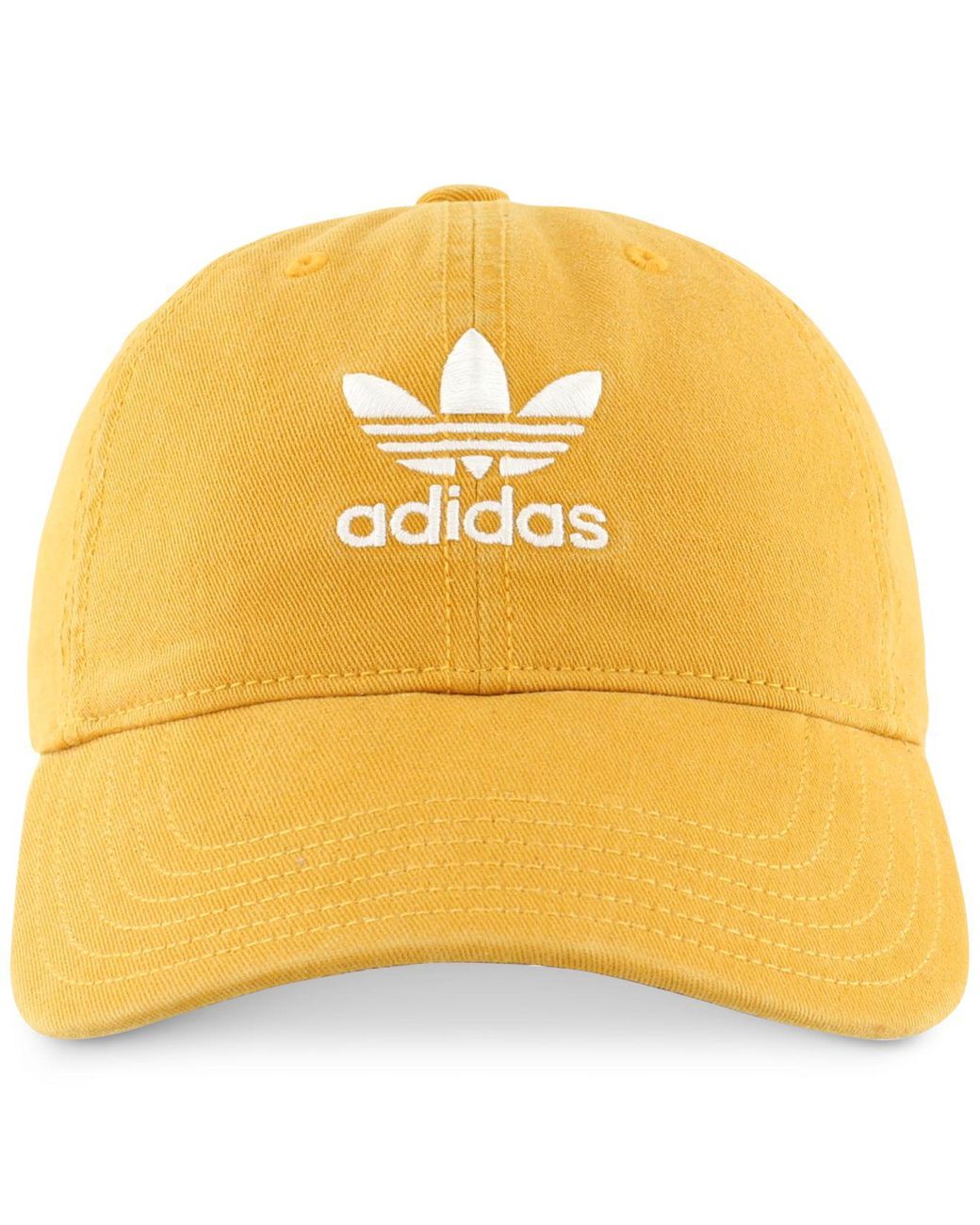 adidas Originals Cotton Relaxed Cap in Yellow for Men | Lyst