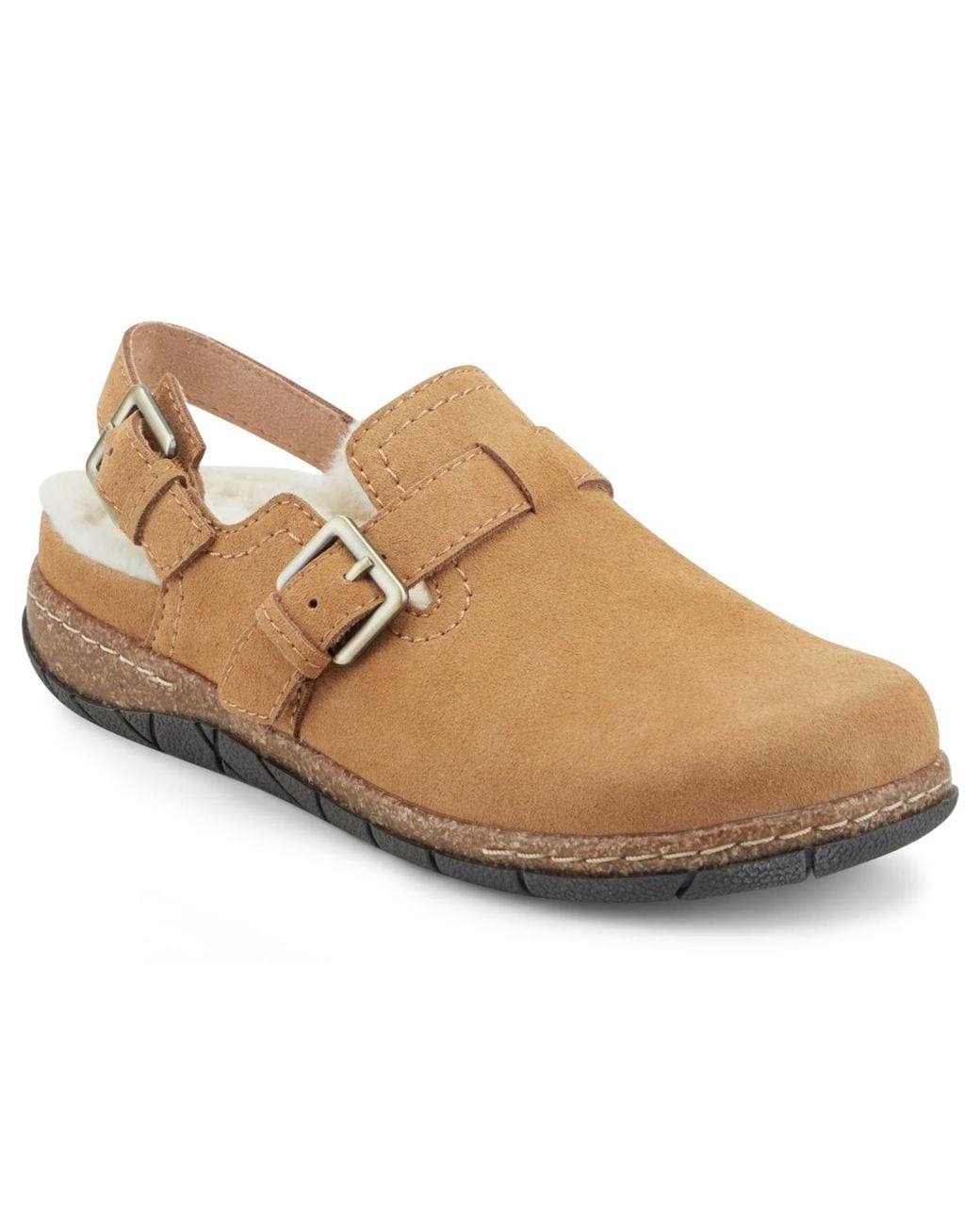 Earth Brown Erena Arch Support Slingback Clogs