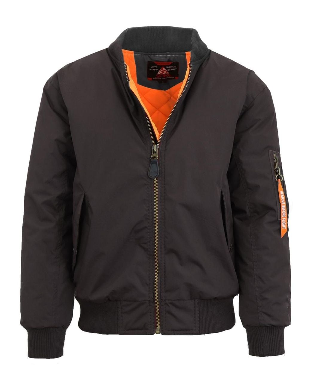 Galaxy By Harvic Black Spire By Galaxy Flight Jacket for men