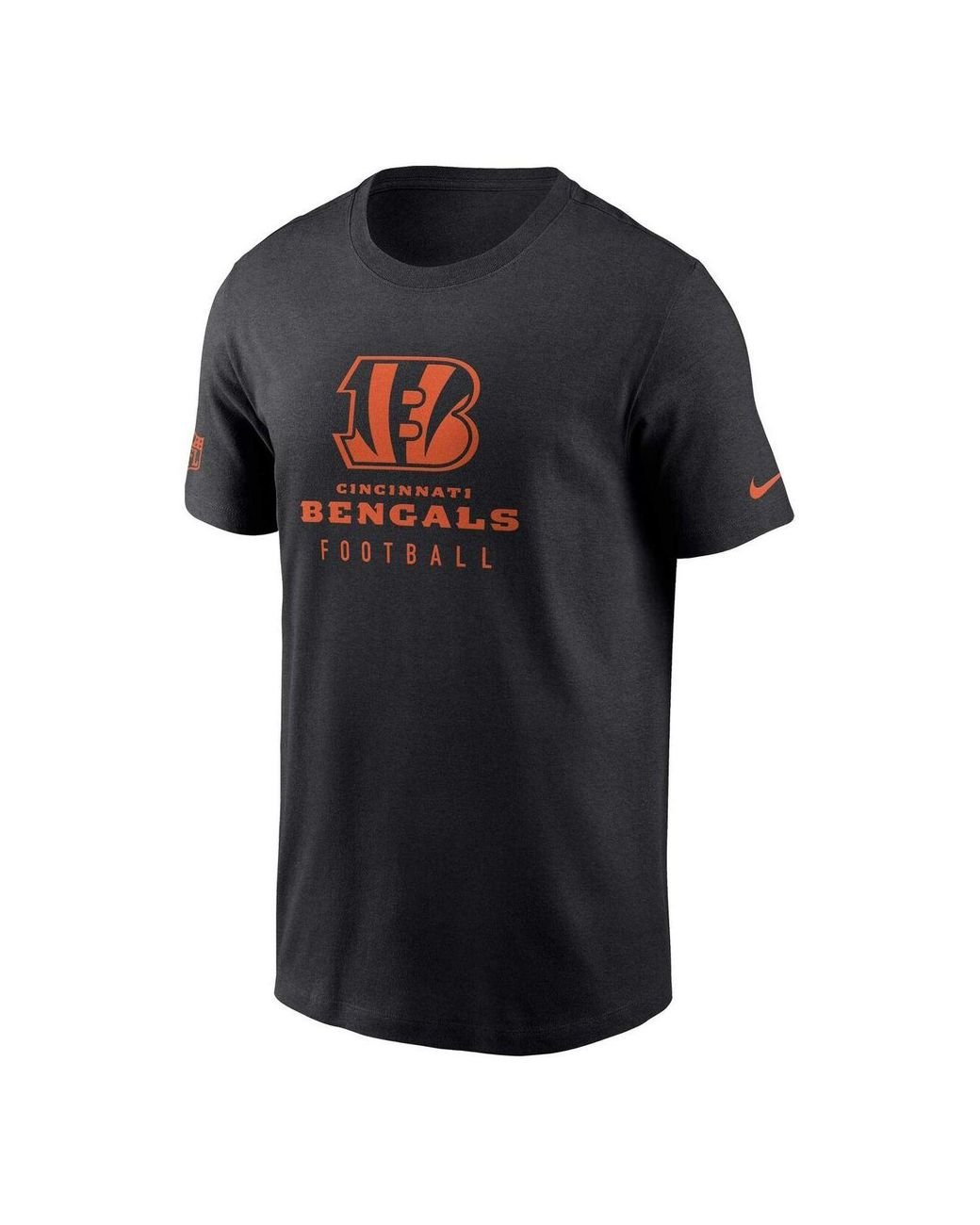 Nike Orange Cincinnati Bengals Sideline Coach Performance Long Sleeve T- shirt for Men