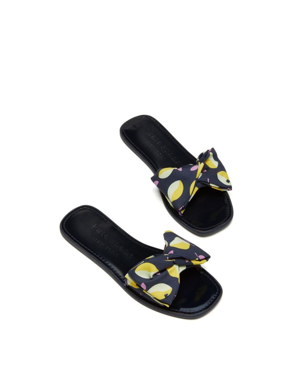 kate spade slides black
