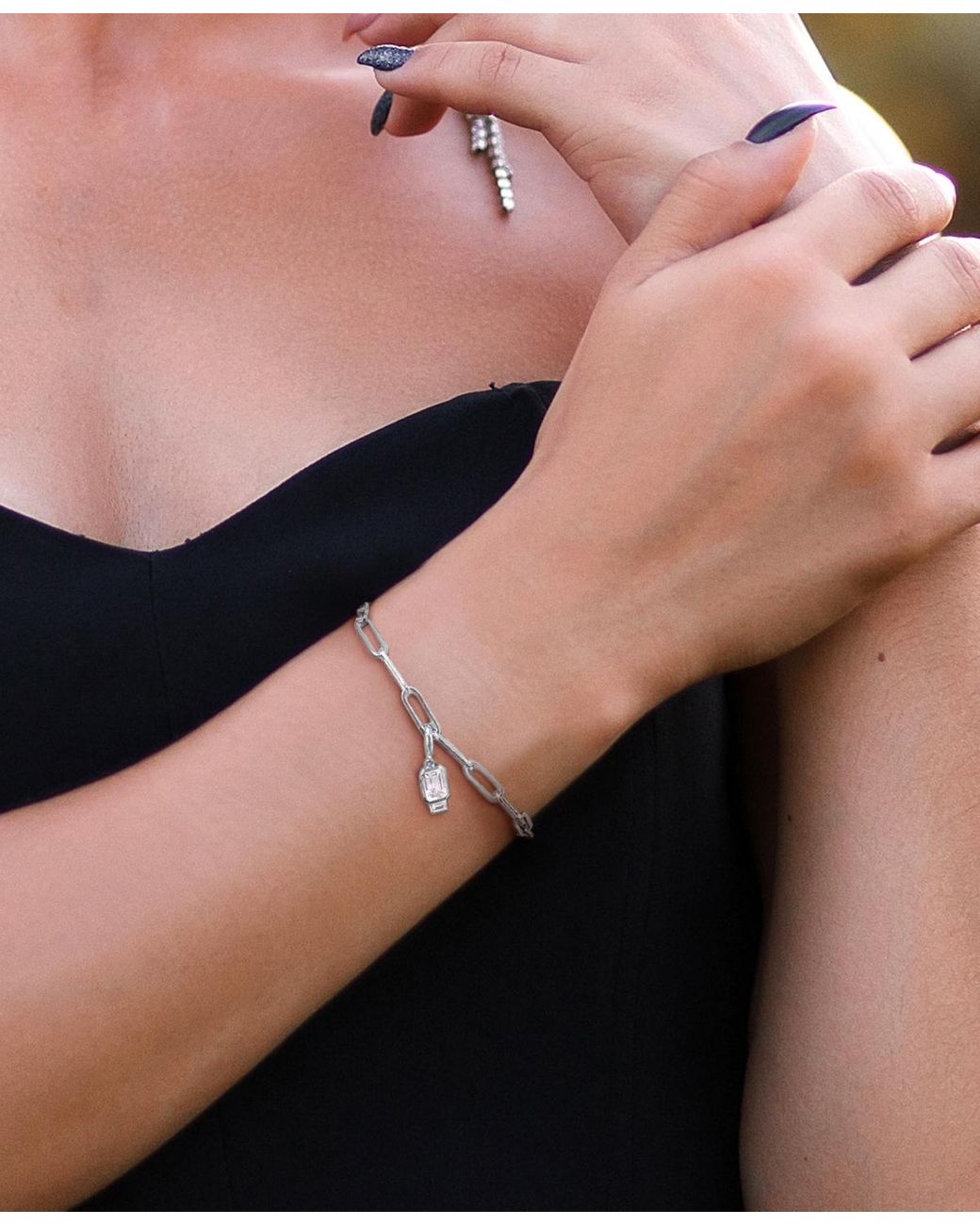 Eliot Danori Danori Channel Set Hinged Bracelet, Created for Macy's -  Silver | Montebello Town Center