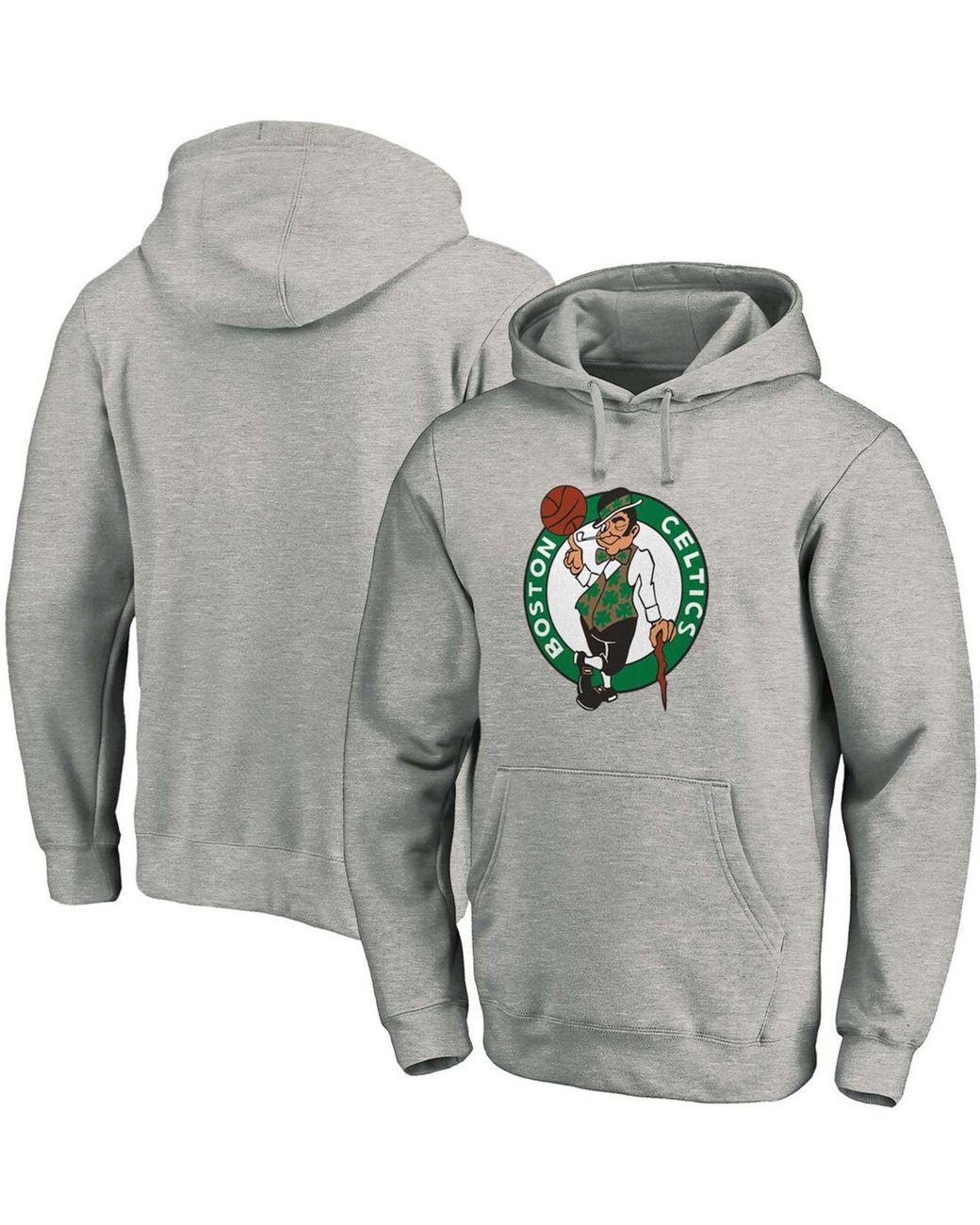Boston Celtics Fanatics Branded Colorblock Wordmark Pullover Hoodie - Black/Kelly  Green
