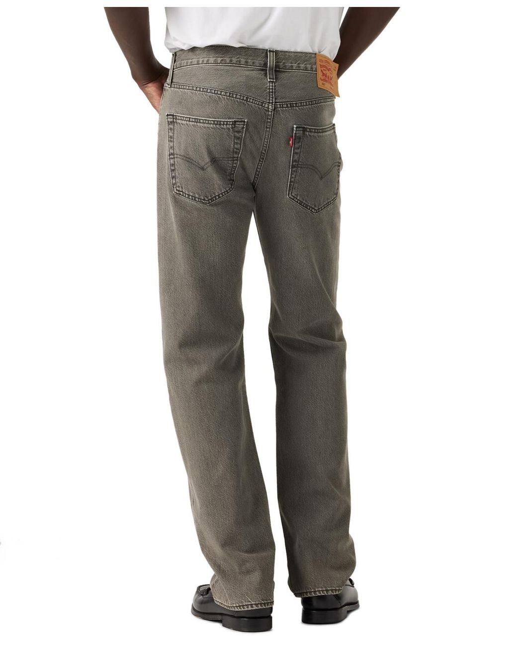 Levi's 501 Original Fit Button Fly Non-stretch Jeans in Gray for Men | Lyst