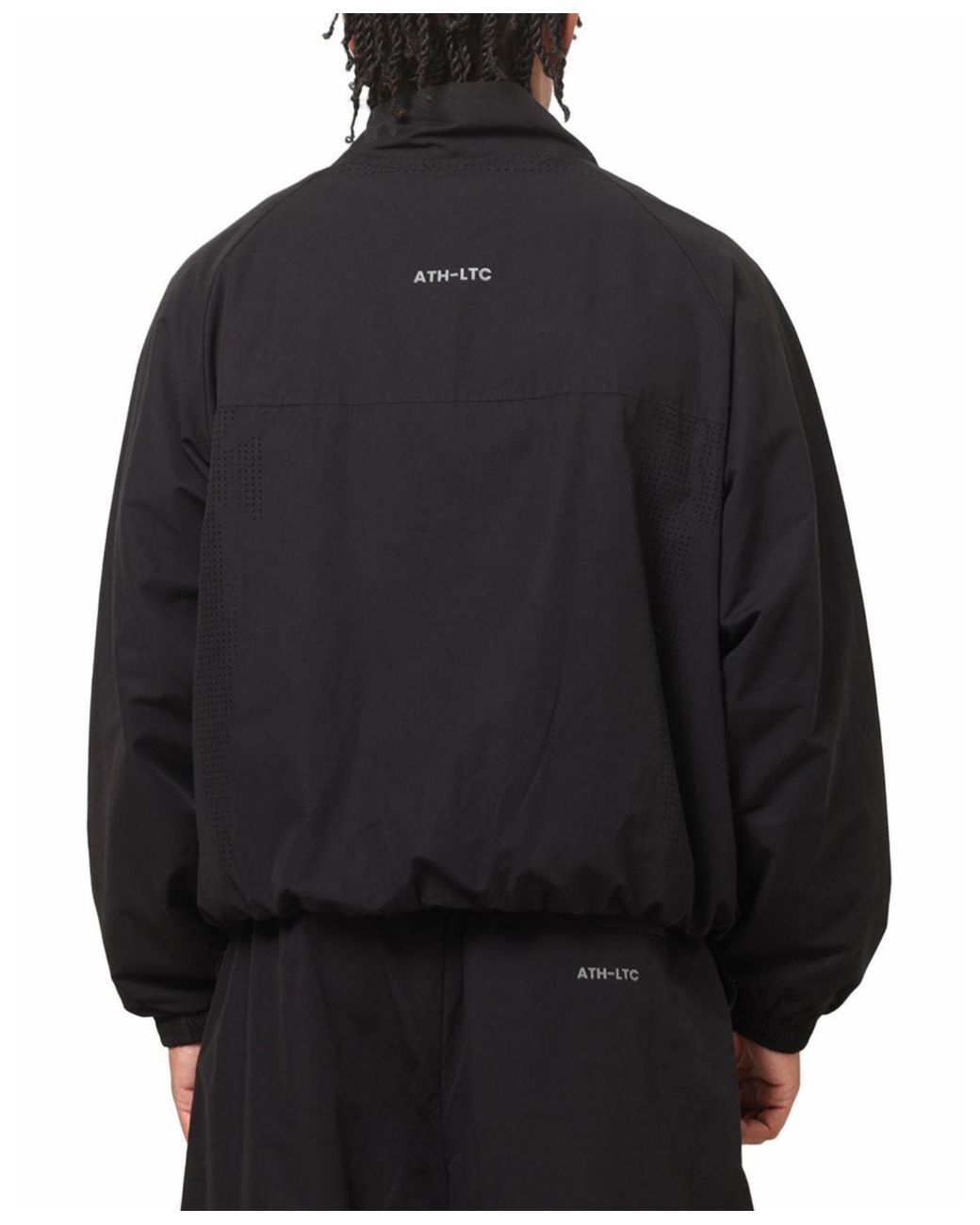 Saint Morta Black Athletic Windbreaker Jacket