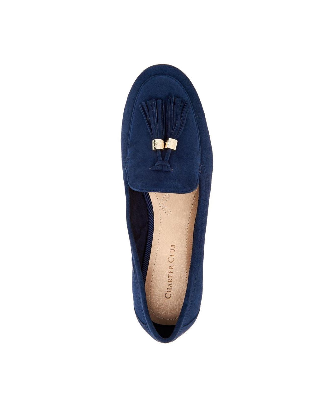 Charter Club Margott Suede Tassel Loafers, Created For Macy's in Navy  (Blue) | Lyst