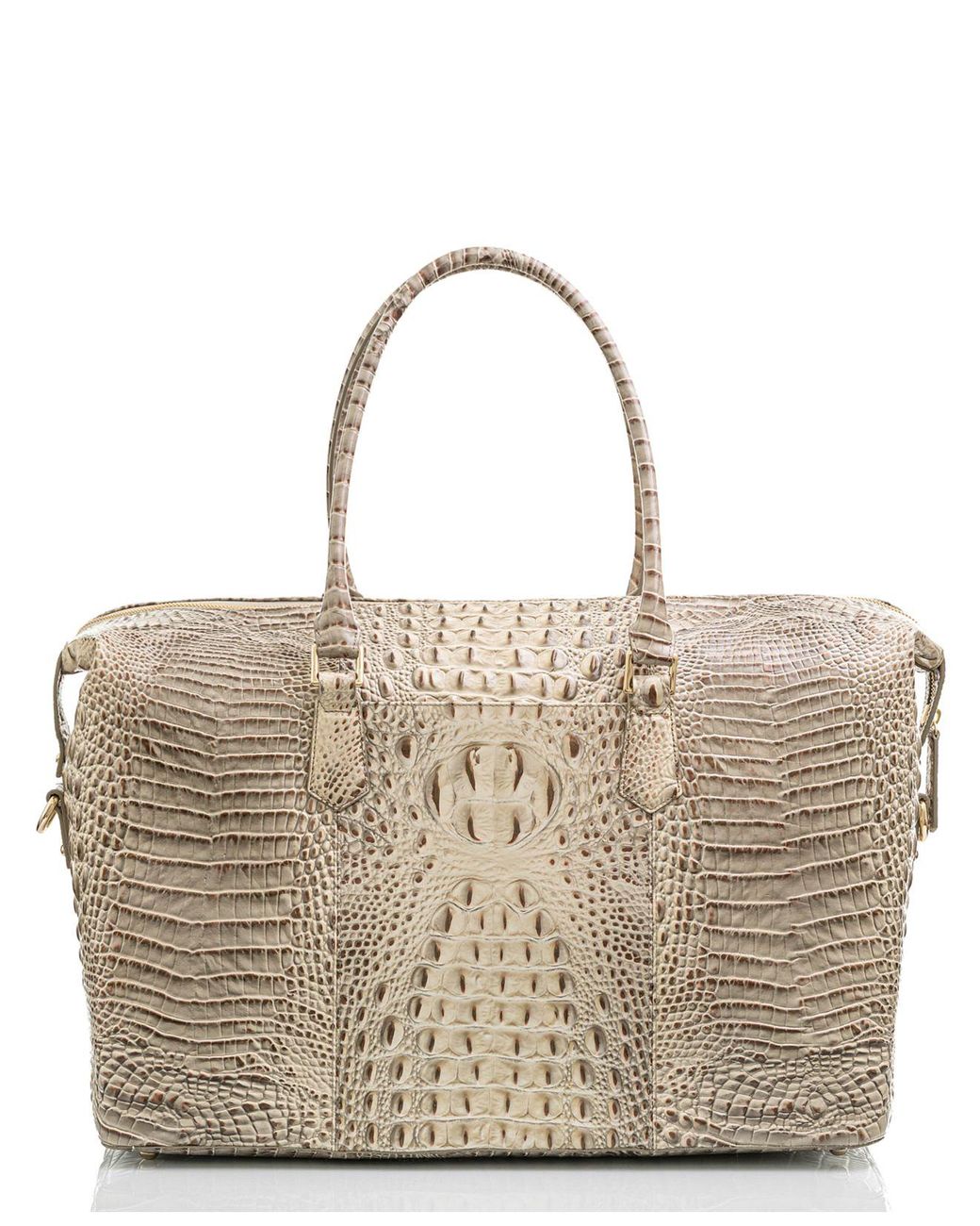 brahmin duxbury weekender travel bag pecan