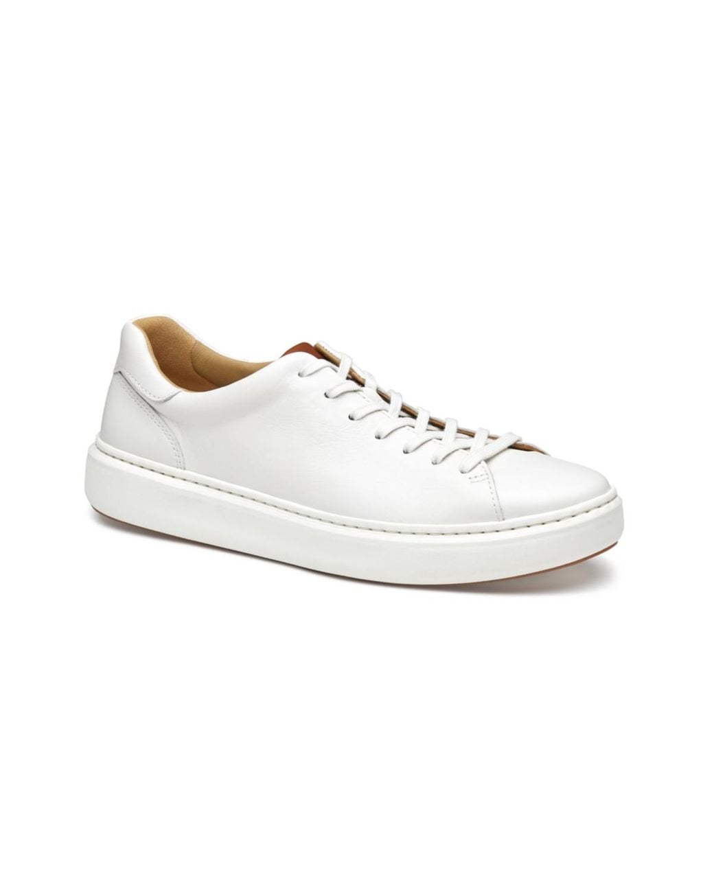 Johnston & Murphy White Anders Lace-to-toe Sneaker for men