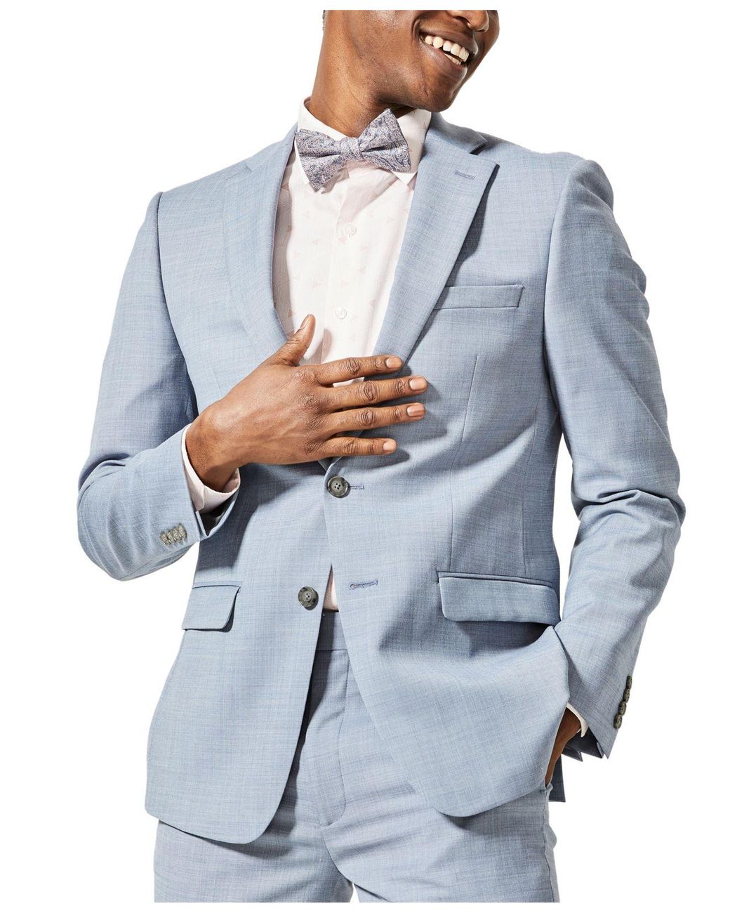 Charmant venijn levering Calvin Klein X-fit Slim-fit Light Blue Sharkskin Wool Suit Separate Jacket  for Men | Lyst
