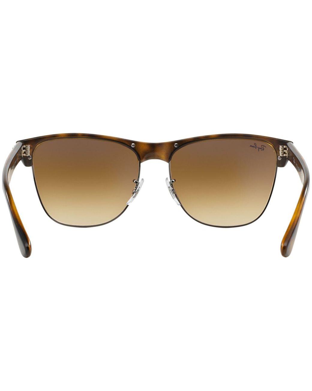 Ray Ban Rb4175 Clubmaster Oversized Flash Lenses Polarized 878 M2 Tortoise In Brown For Men Save 2 Lyst