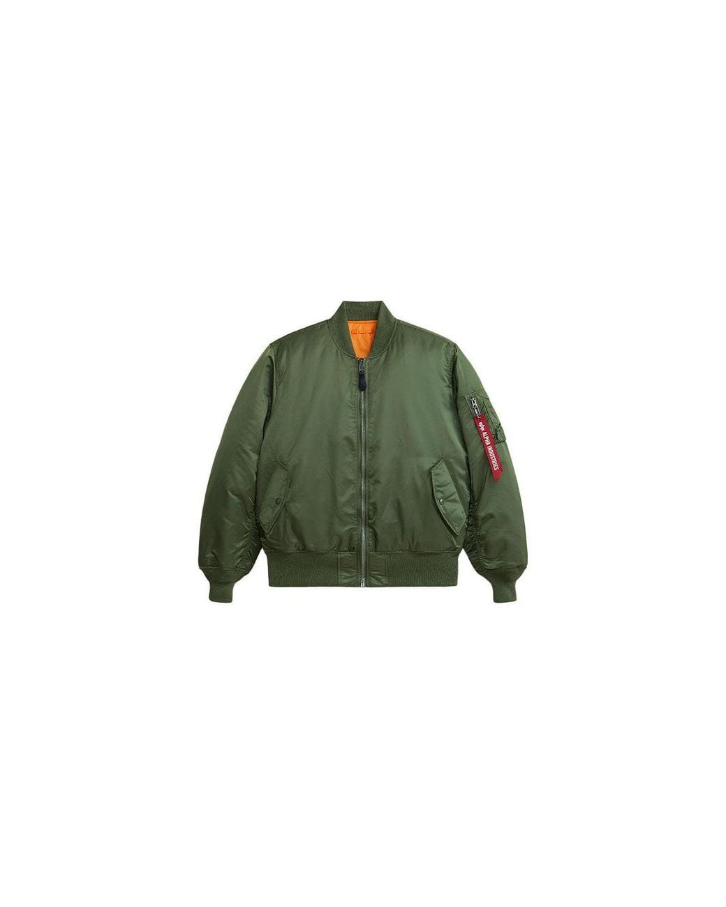 Alpha Industries Green Alpha Ma-1 Flight Jacket for men