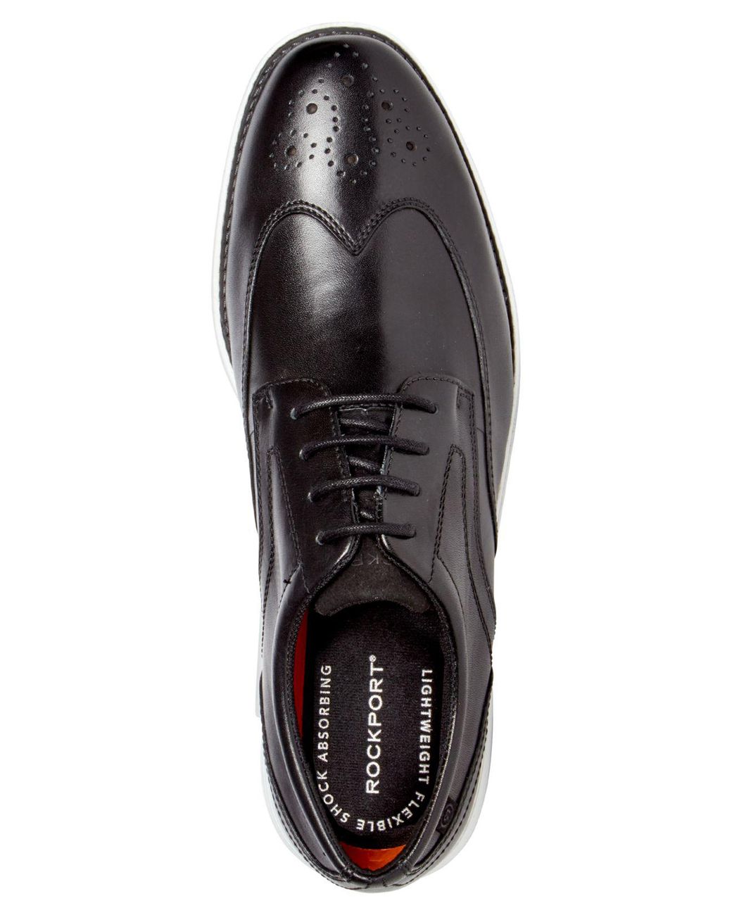 rockport wingtip black