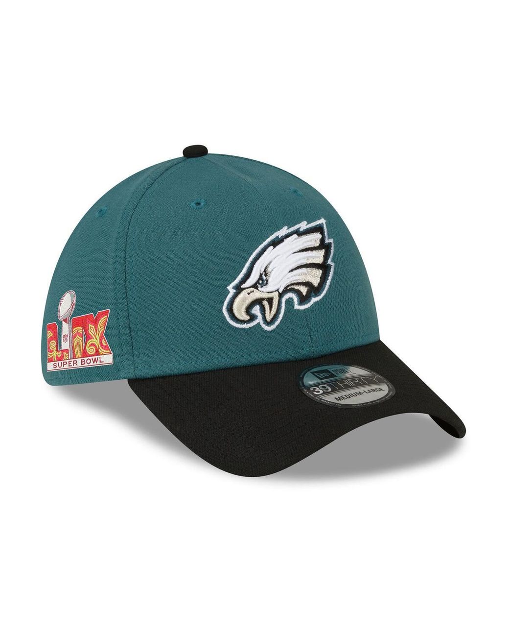 KTZ Midnight Green/black Philadelphia Eagles Super Bowl Lix Side Patch ...