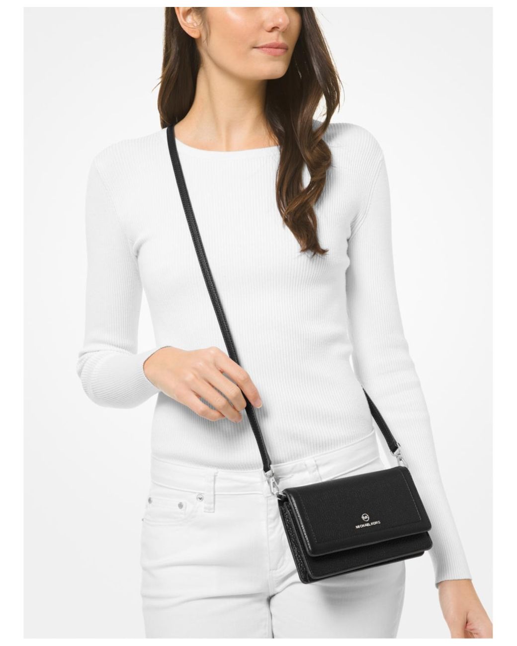 Michael kors black crossbody on sale macys