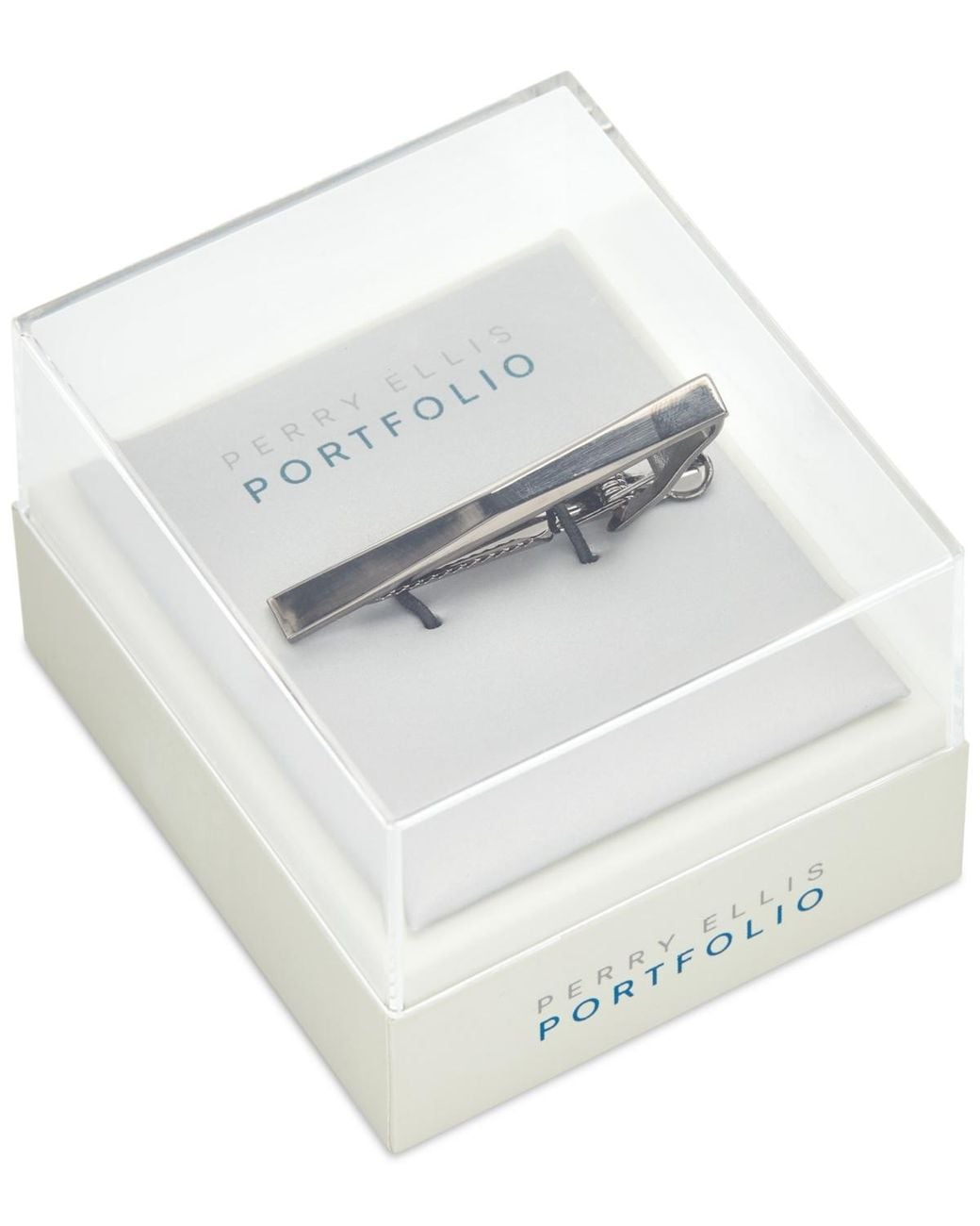 Perry Ellis Metallic Basic Tie Bar for men