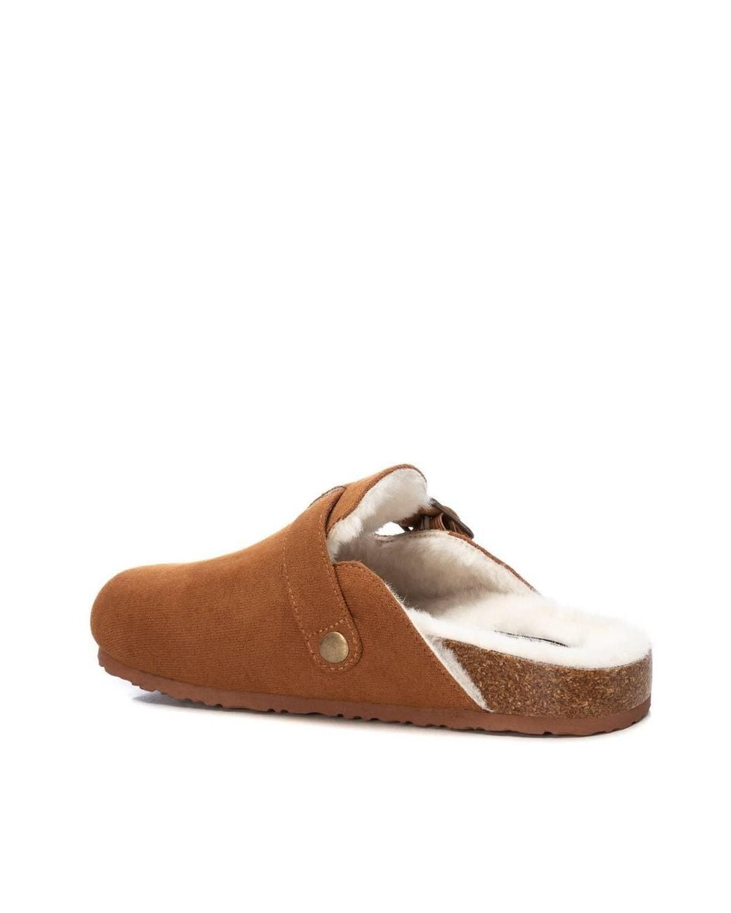 Xti Brown Winter Suede Clogs By