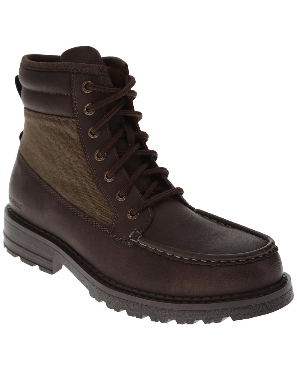 Dockers Men\'s Dark Brown Lace-Up Boots with Side Zip Dockers Men main image 3