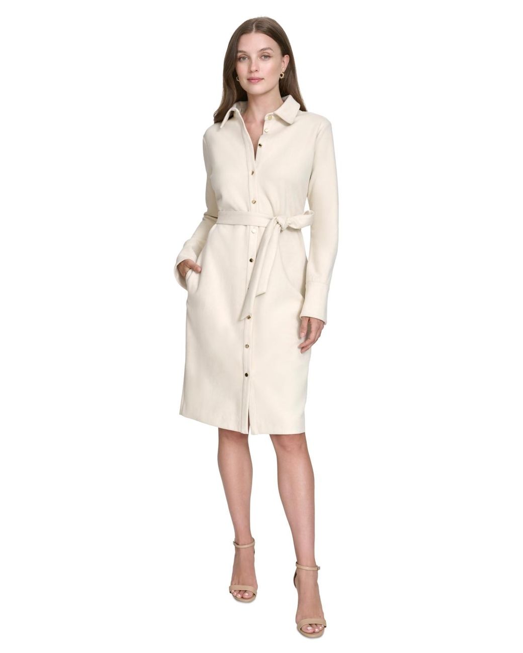Halston heritage long sleeve dress hotsell