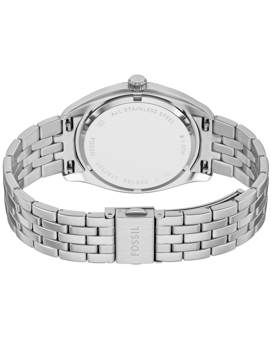 Fs6142 Fossil Campbell Three-hand Day-date Stainless Steel Watch in Gray for ...