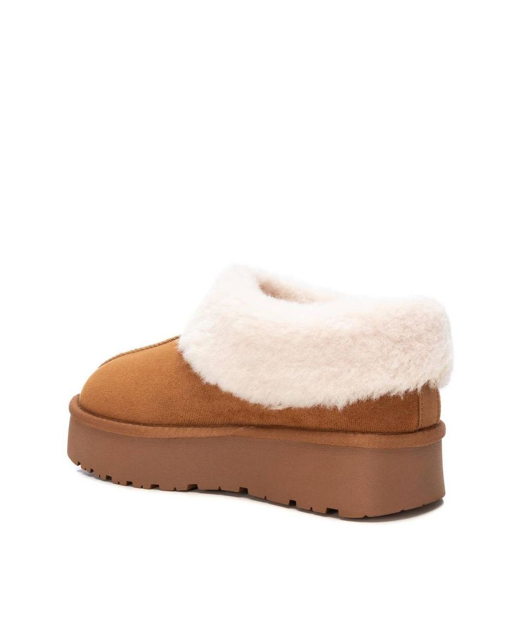 Xti Brown Winter Suede Clogs By